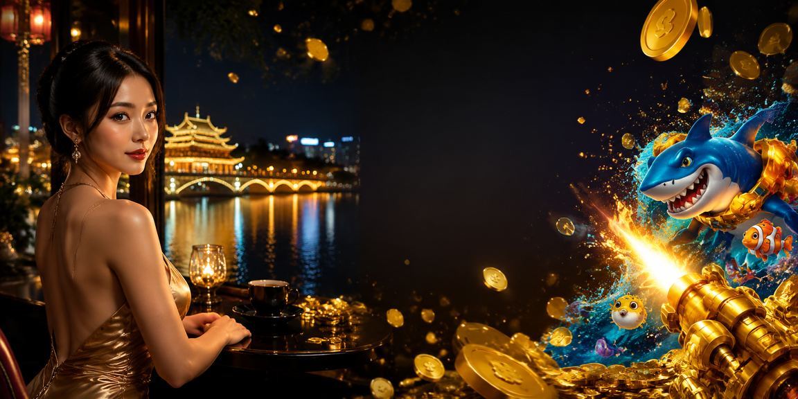 Quán cà phê Huế minh họa trải nghiệm bắn cá trên thiết bị di động